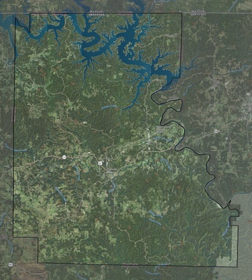 Marion County AR USGS imagery and topo map
