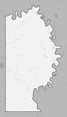 Miller County AR county basemap context