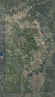 Miller County AR USGS imagery and topo map
