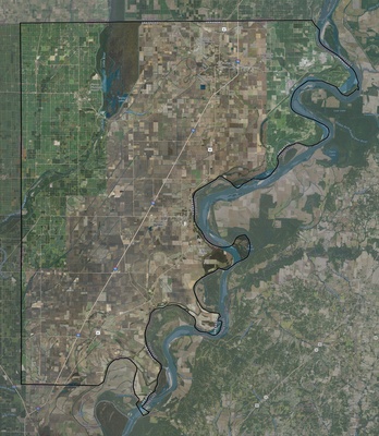 Mississippi County AR USGS imagery and topo map