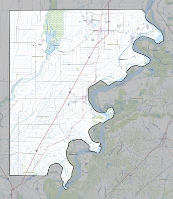 Mississippi County AR USGS topo map