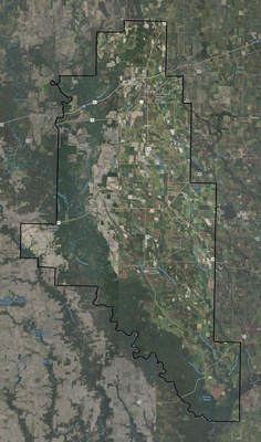 Monroe County AR USGS imagery and topo map