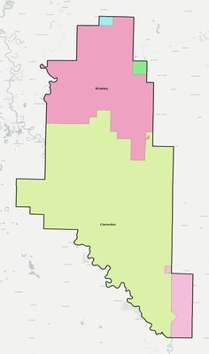 Monroe County AR school district boundaries map