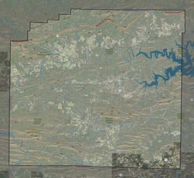 Montgomery County AR USGS imagery and topo map