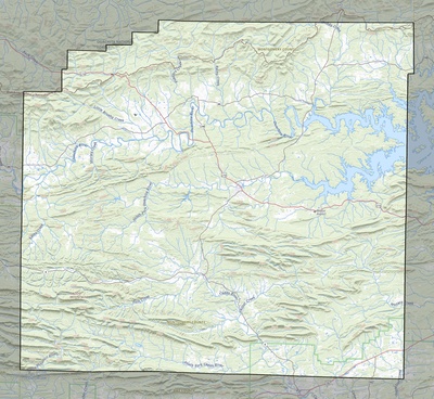 Montgomery County AR USGS topo map