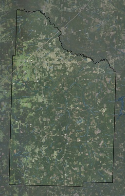 Nevada County AR USGS imagery and topo map