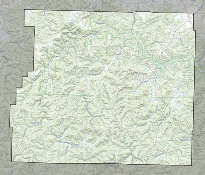 Newton County AR USGS topo map