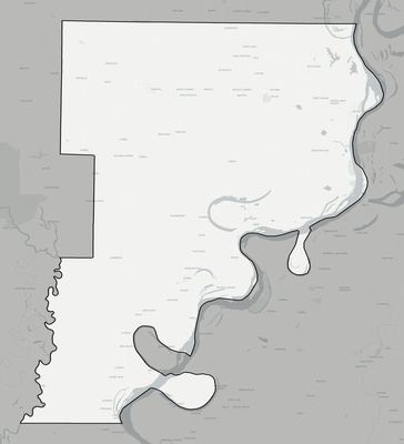Phillips County AR county basemap context