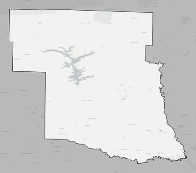 Pike County AR county basemap context
