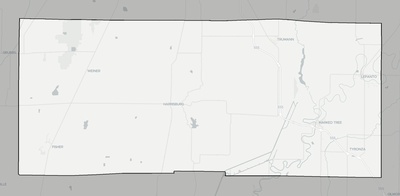 Poinsett County AR county basemap context