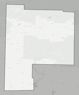 Polk County AR county basemap context