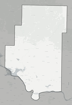 Pope County AR county basemap context