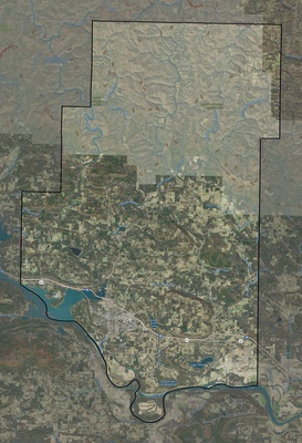 Pope County AR USGS imagery and topo map