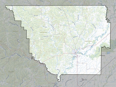 Randolph County AR USGS topo map