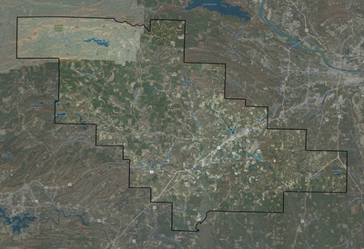 Saline County AR USGS imagery and topo map