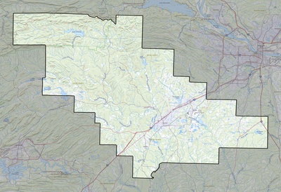 Saline County AR USGS topo map