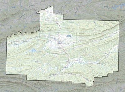 Scott County AR USGS topo map