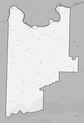 Sebastian County AR county basemap context