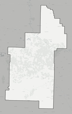 Sharp County AR county basemap context