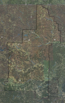 Sharp County AR USGS imagery and topo map