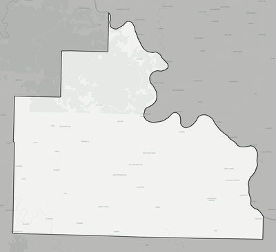 Stone County AR county basemap context