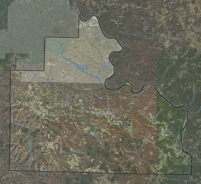 Stone County AR USGS imagery and topo map