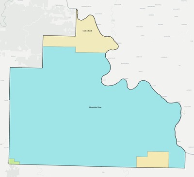 Stone County AR school district boundaries map