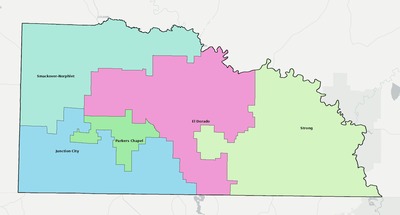 Union County AR school district boundaries map