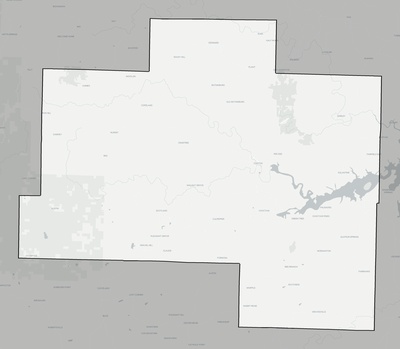 Van Buren County AR county basemap context