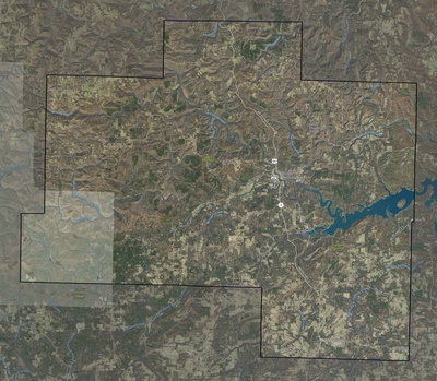 Van Buren County AR USGS imagery and topo map