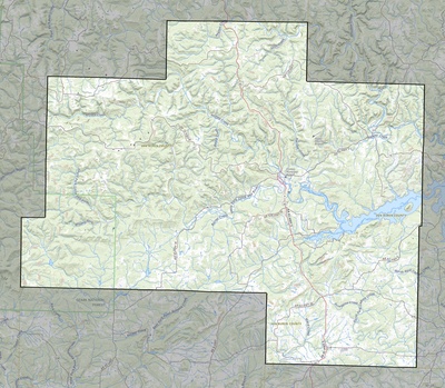 Van Buren County AR USGS topo map