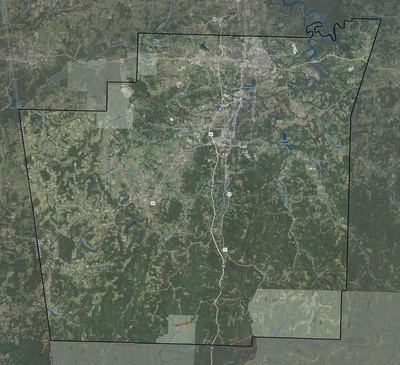 Washington County AR USGS imagery and topo map