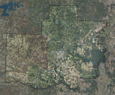 White County AR USGS imagery and topo map