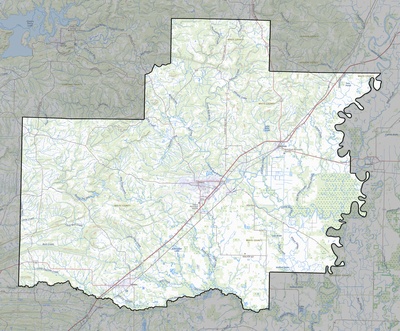 White County AR USGS topo map