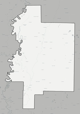 Woodruff County AR county basemap context
