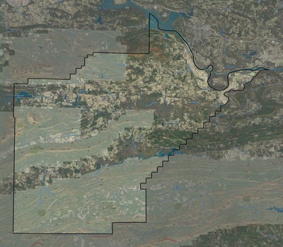 Yell County AR USGS imagery and topo map
