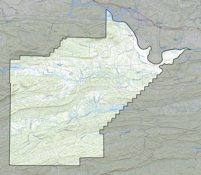 Yell County AR USGS topo map