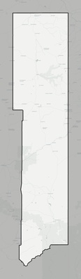 Apache County AZ county basemap context