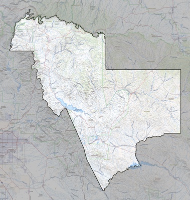 Gila County AZ USGS topo map