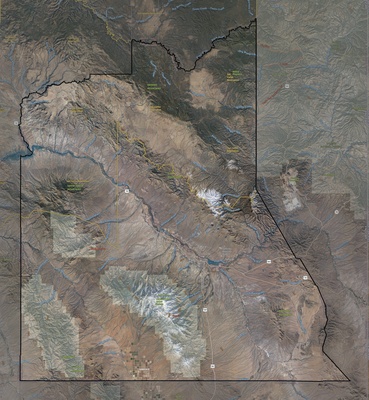 Graham County AZ USGS imagery and topo map