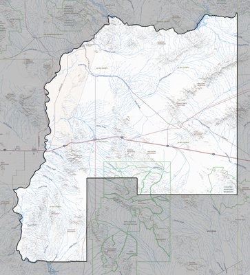 La Paz County AZ USGS topo map