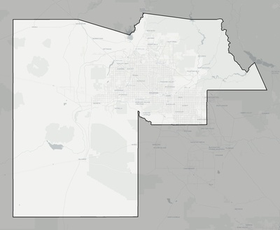 Maricopa County AZ county basemap context