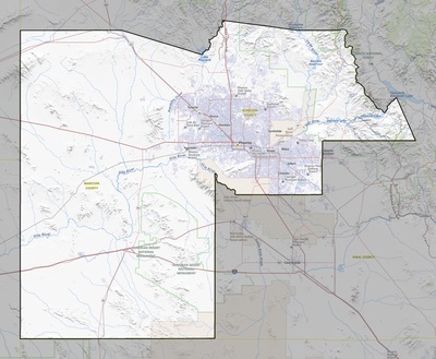 Maricopa County AZ USGS topo map