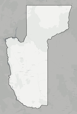 Mohave County AZ county basemap context