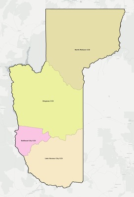 Mohave County AZ townships and subdivisions map
