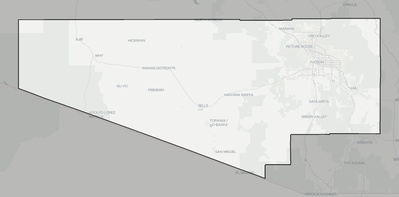 Pima County AZ county basemap context