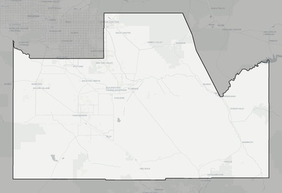 Pinal County AZ county basemap context