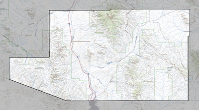 Santa Cruz County AZ USGS topo map