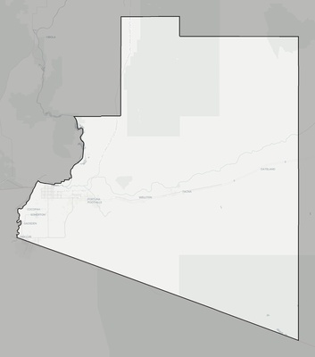 Yuma County AZ county basemap context