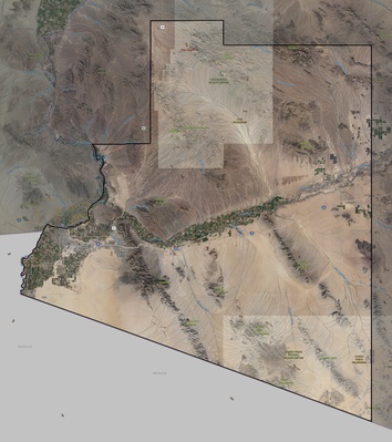 Yuma County AZ USGS imagery and topo map